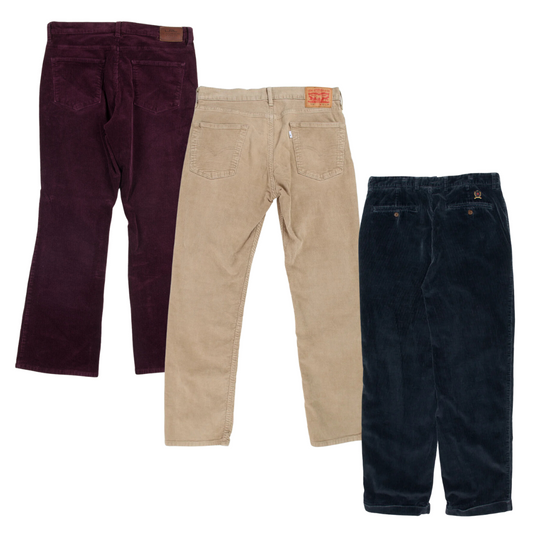 50x BRANDED CORDUROY TROUSERS