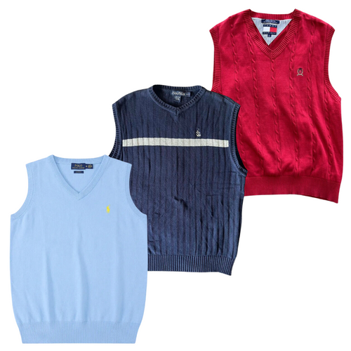 Mens polo 2025 vest sweater