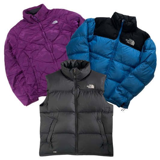 20x NORTH FACE PUFFER JACKETS