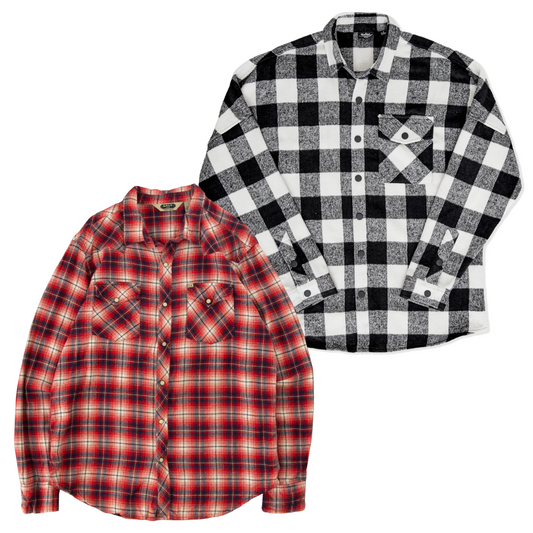 50x chemises en FLANNEL